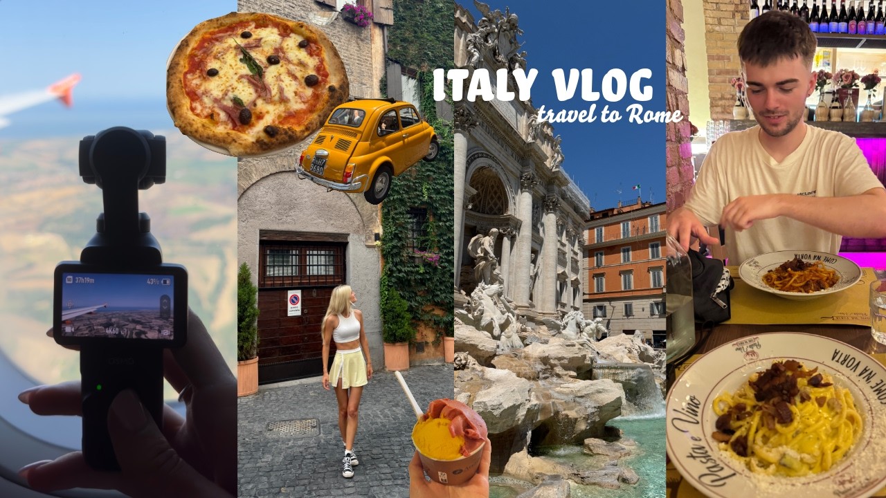 ROME TRAVEL VLOG 🇮🇹  sightseeing, UNREAL food & gelato