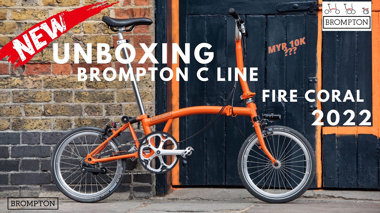Unboxing Brompton C Line Folding Bike Fire Coral 2022