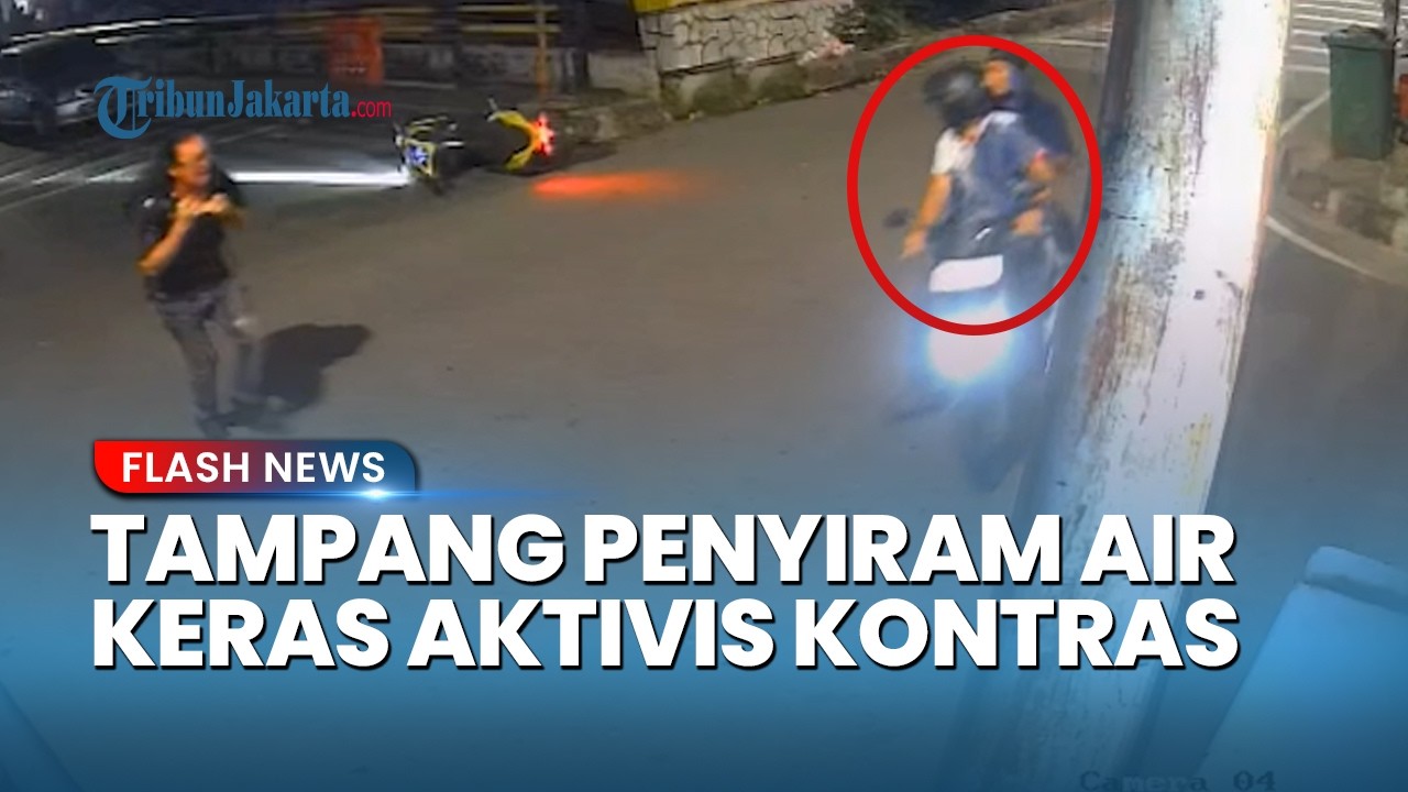 The Appearance of the Perpetrator of the Acid Attack on KontraS Activist Andrie Yunus, Which Caus...