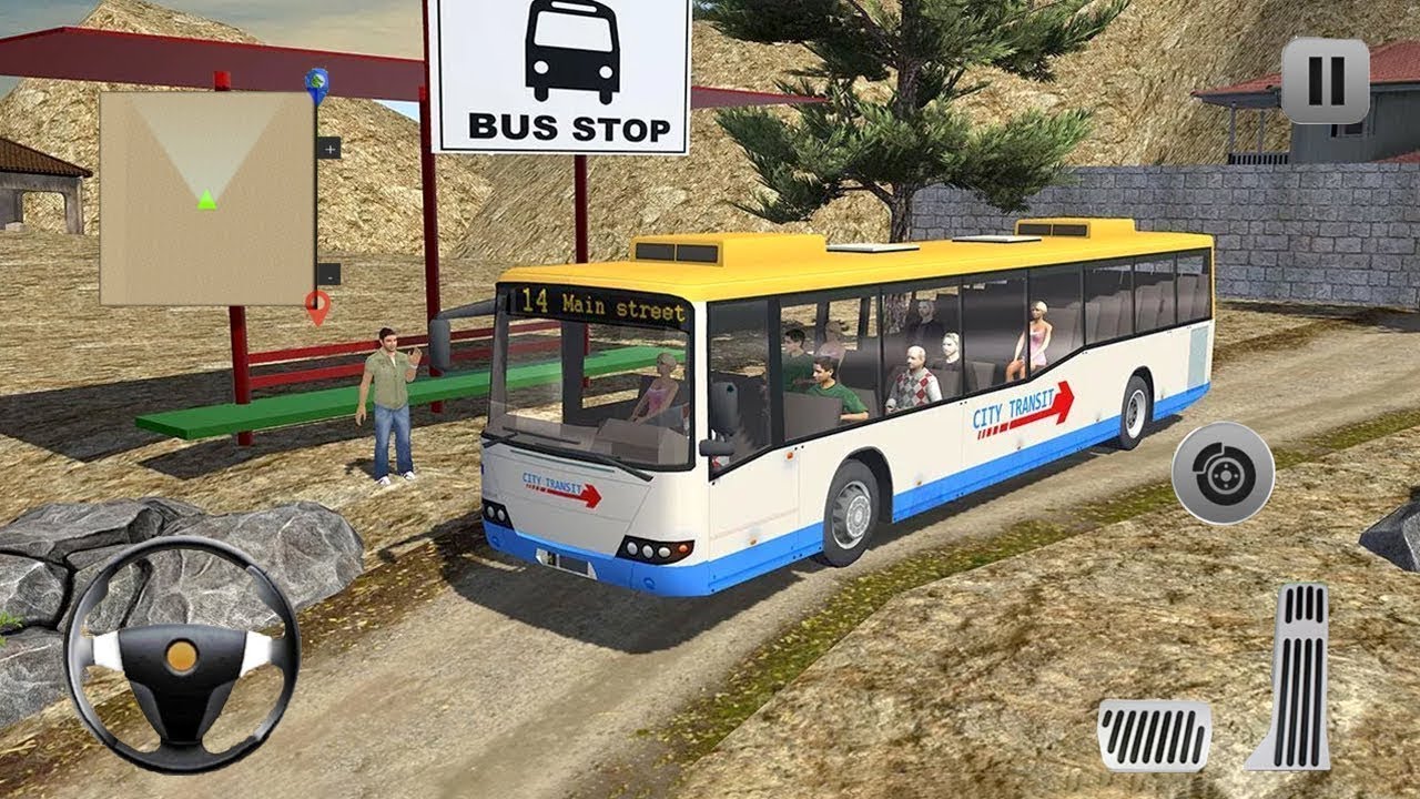 Offroad Coach Bus Simulator 2022: City Bus Driving Games - Android Gameplay