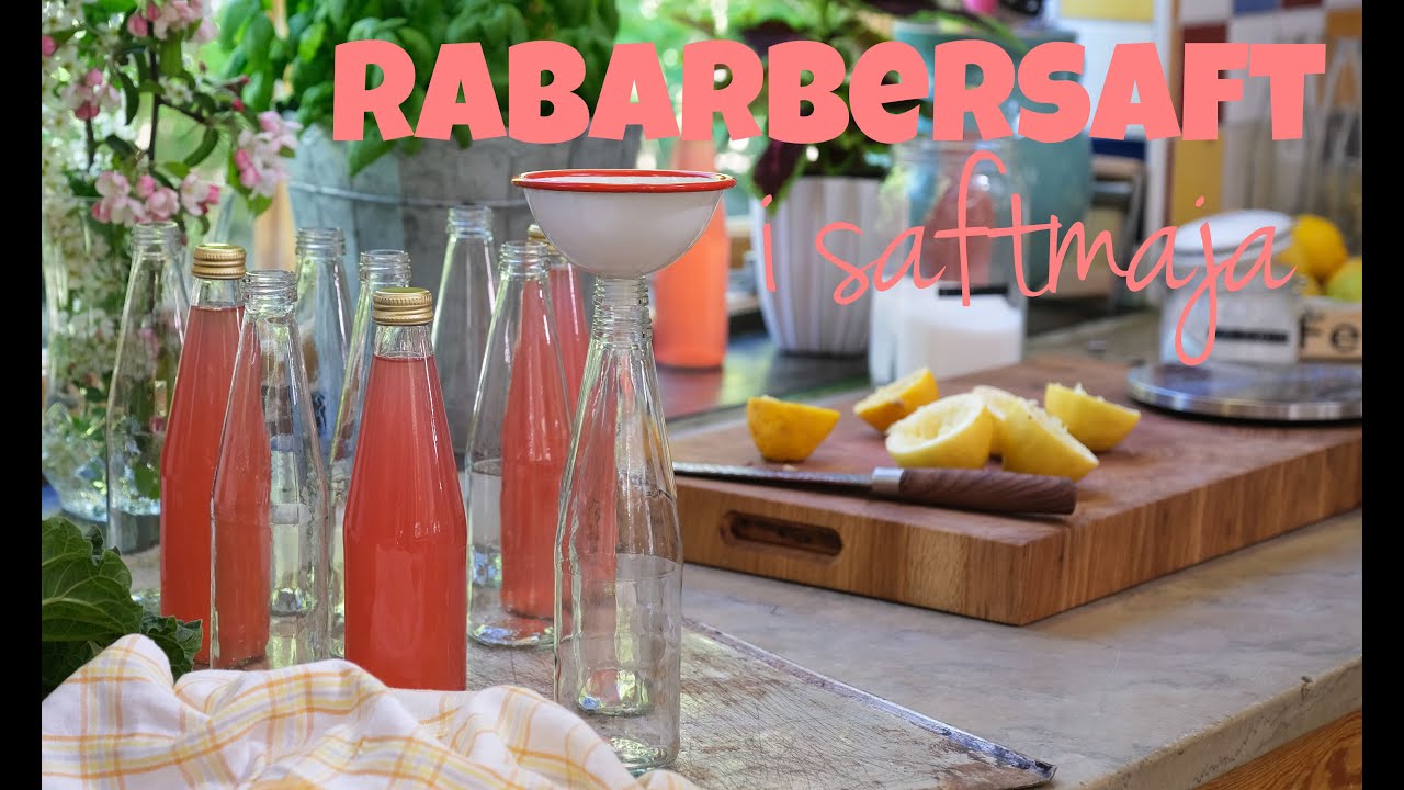 Rabarbersaft i Saftmaja | Baka med Frida