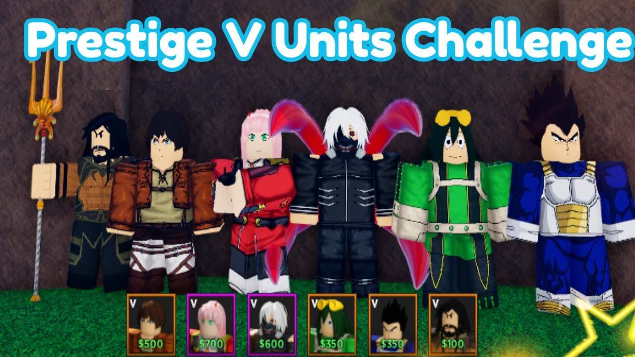 Prestige V Units Challenge - Ultimate Tower Defense