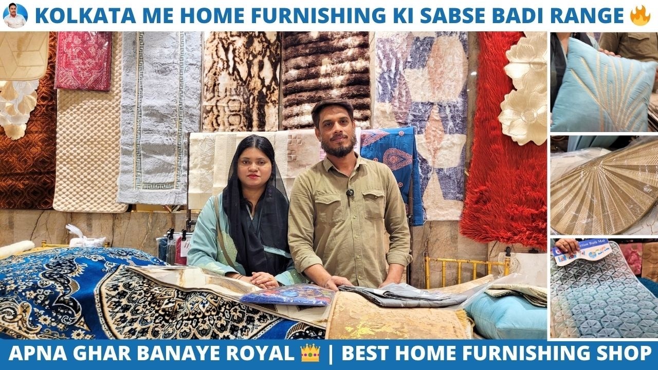 Burrabazar Kolkata Home Furnishing Shopping Vlog 🛍️ | Table Cloth, Doormats, Bed Runner All in one