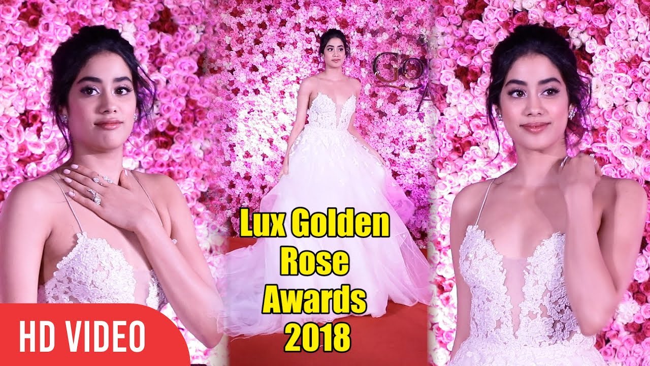 Gorgeous Janhvi Kapoor at LUX Golden Rose Awards 2018 | Viralbollywood