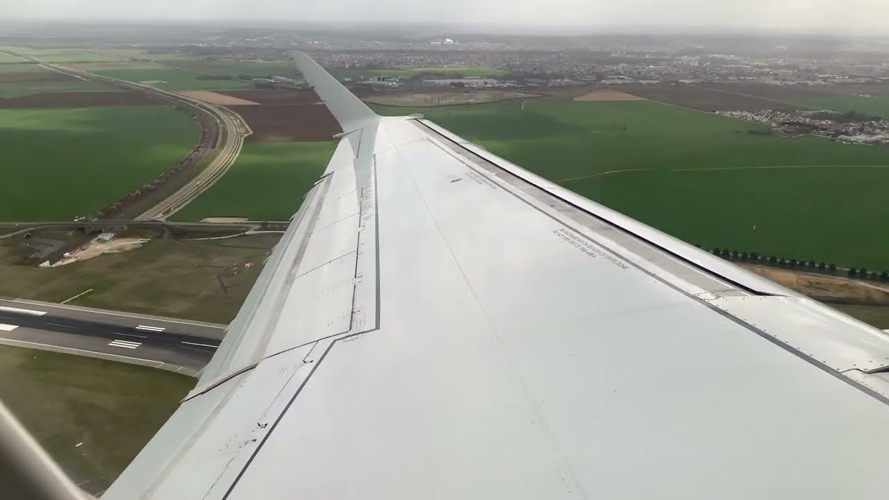 (4K) Air France E170 Paris CDG Takeoff