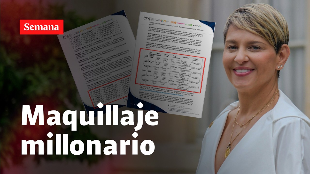 Denuncian que RTVC entregó más de 22.500 millones al maquillador y al fotógrafo de Verónica Alcocer