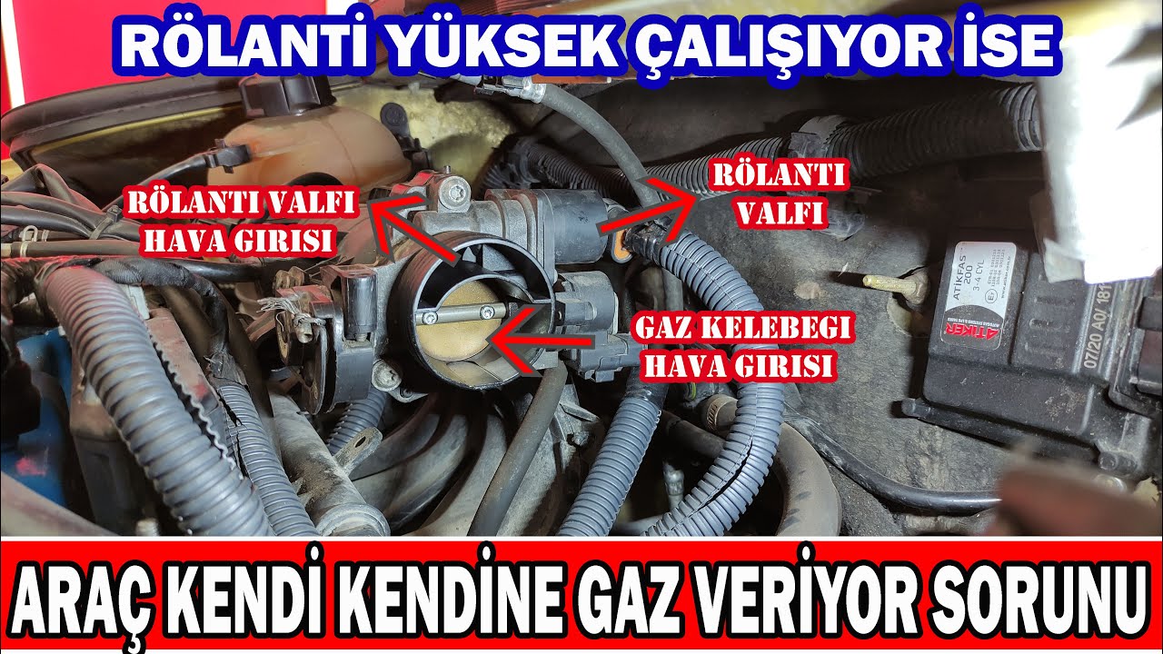 Araba Kendi Kendine Gaz Veriyor ise Araba Neden Yüksek Devirde Çalışır? Araba Rolantide Gaz Veriyor