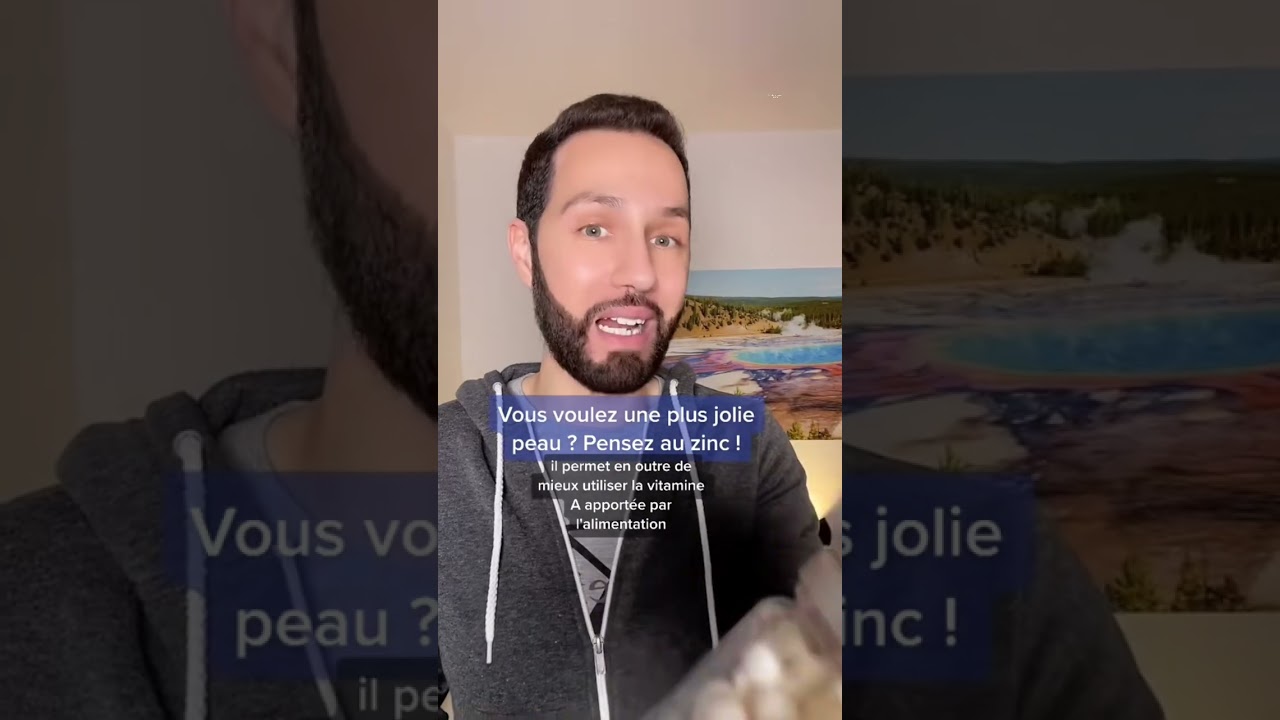 Beaut&eacute; de la peau et zinc 🤩 #complementalimentaire #peauparfaite #zinc #carence