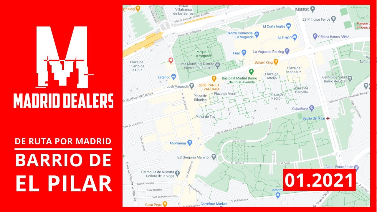 🏢 (01.2021) Barrio de El Pilar | 🚙 De ruta por Madrid (Dashcam Madrid)