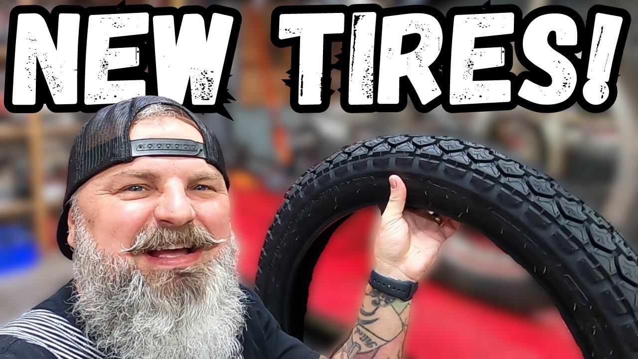 New Tires for the 1950 Triumph
