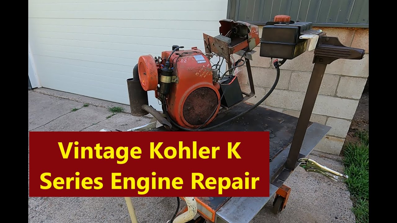 Ремонт электрооборудования и карбюратора двигателя Kohler K301 мощностью 12 л.с. 1979 года