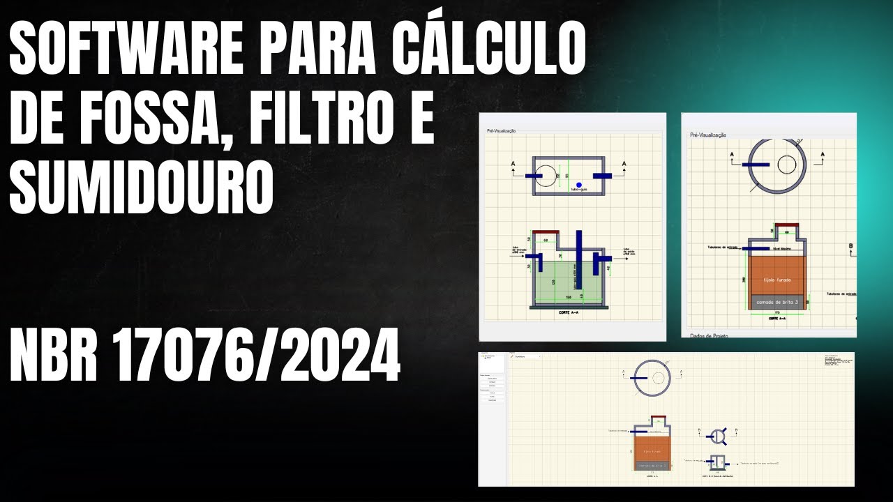 SOFTWARE PARA CÁLCULO E DETALHAMENTO DE FOSSA SÉPTICA, FILTRO E SUMIDOURO ( WHATSAPP +5519996746157)