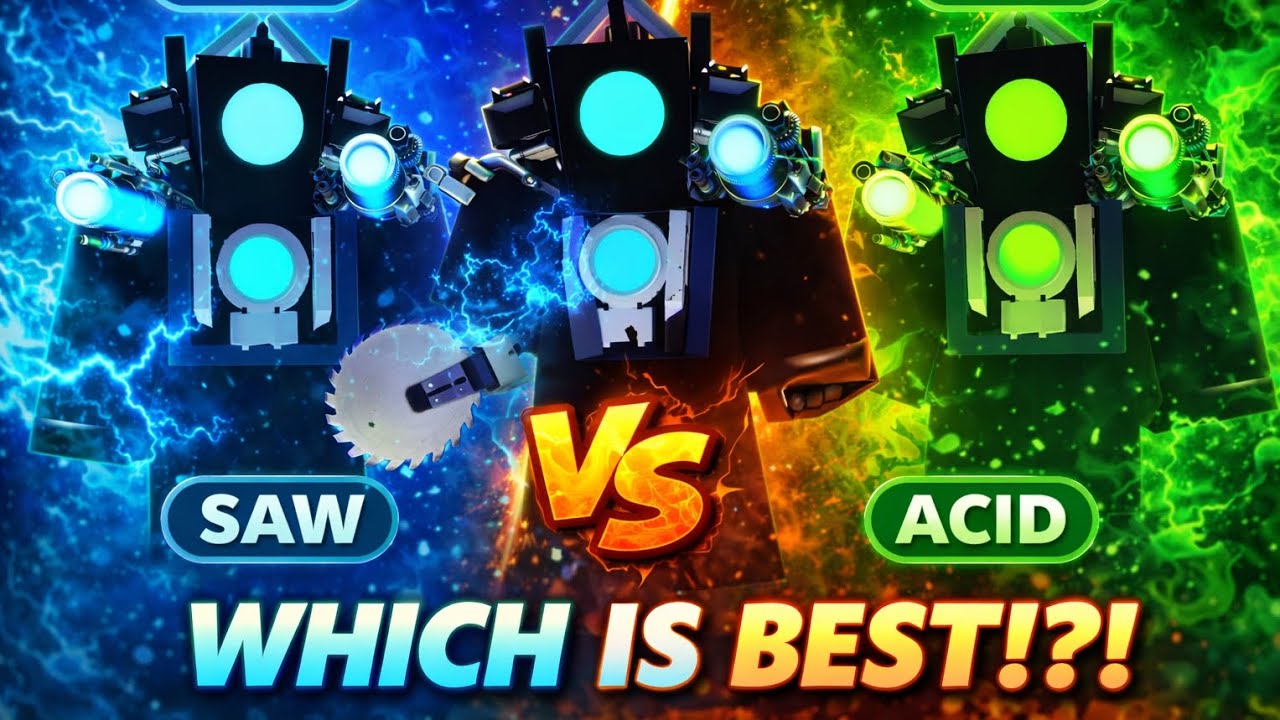 Which Titan is the Strongest?! | Astro vs Saw vs Acid | TSTD