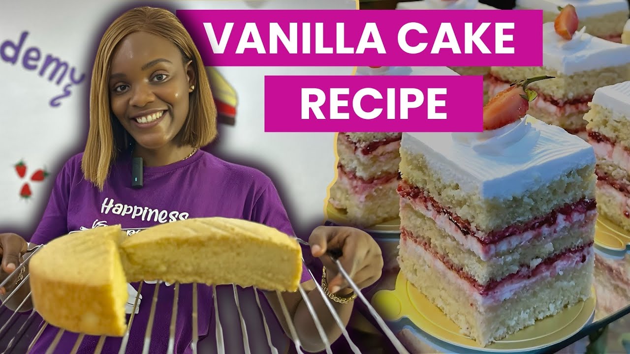 Идеальный рецепт ванильного торта #vanillacake