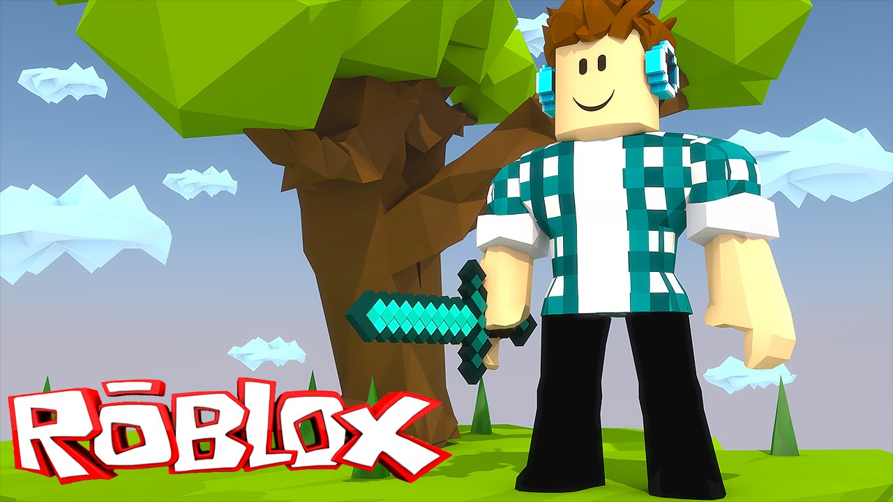 Roblox - MINECRAFT NO ROBLOX !! ( Roblox SkyWars)