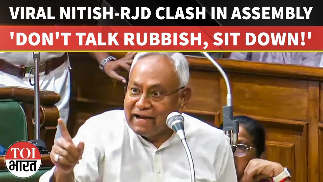 'Don't Talk Rubbish, Sit Down': Bihar Chief Minister Nitish Kumar Blasts RJD In Viral Assembly Clash