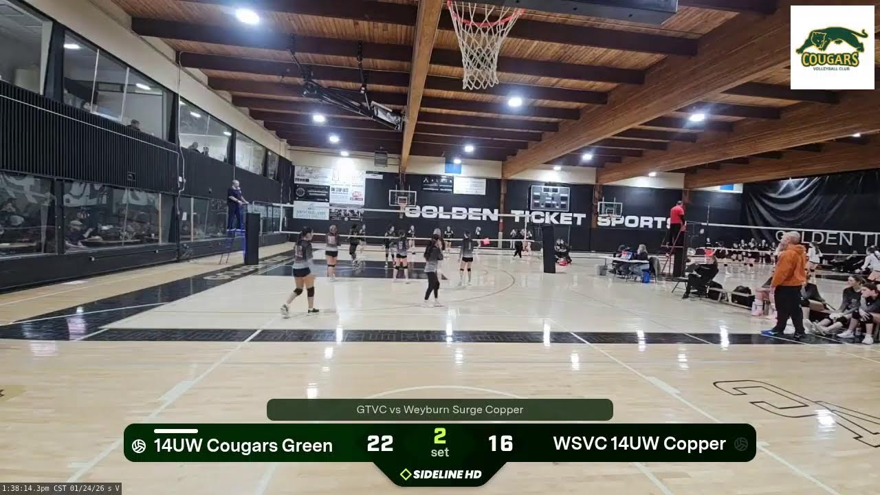 14UW Cougars Green @ WSVC 14UW Copper (2026.01.24)