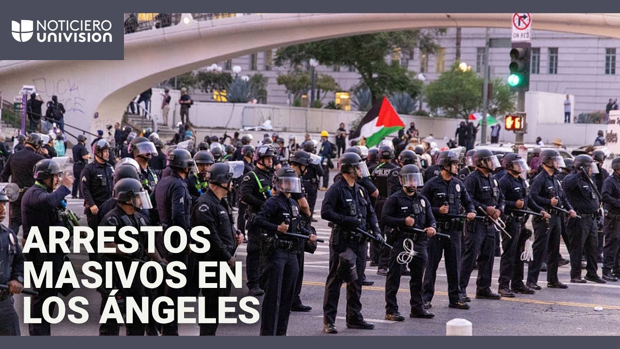 Sexto día de protestas en Los Ángeles: reportan arrestos masivos en medio del toque de queda