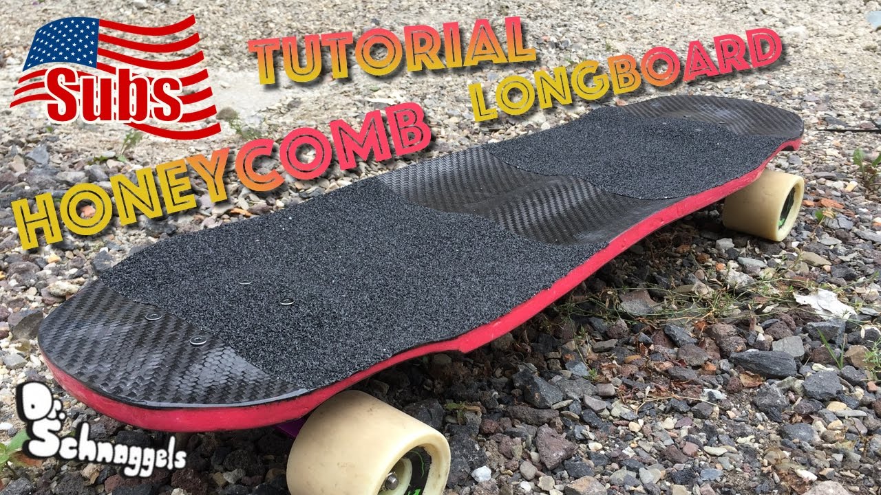 How to build a HONEYCOMB Longboard with Carbon / Deutsch + english sub