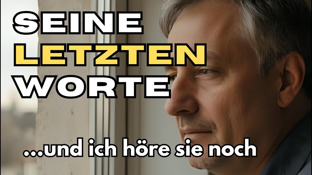 Dieser eine Satz hat mein Leben verändert. Er sagte nur „Mach es gut“ und dann starb er.