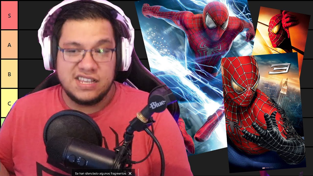 Spideremilio Hace Tier List de Posters de Spider-Man en Películas