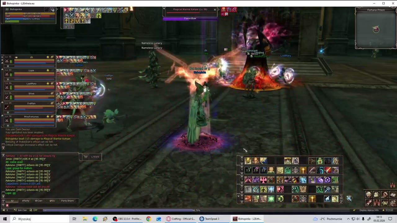 Lineage2 Ertheia Aeore Cardinal Fortuna i Misclick :)