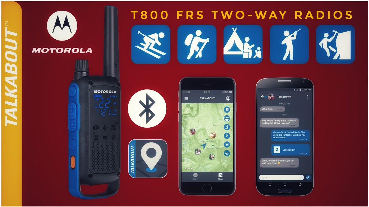 Motorola Talkabout T800 FRS Двусторонняя Bluetooth-радиостанция, часть 1