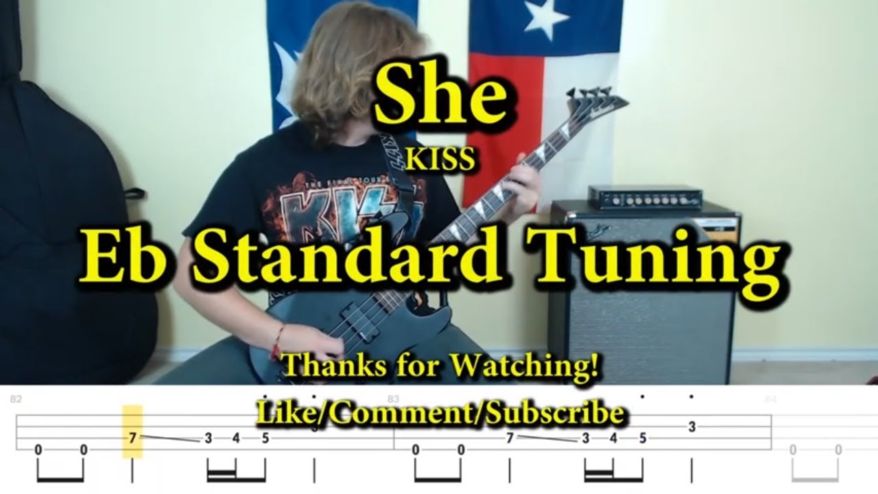 She - KISS (Bass Cover with Tabs)