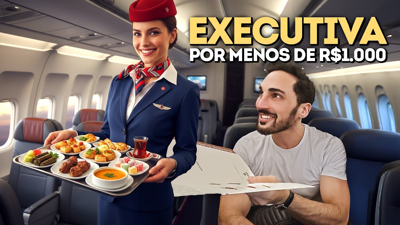 COMO &Eacute; VOAR na CLASSE EXECUTIVA da TURKISH AIRLINES? Buenos Aires a S&atilde;o Paulo no A350