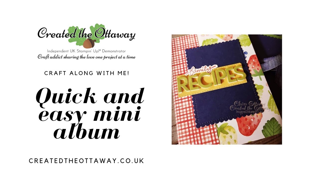 Quick and easy mini Album tutorial@createdtheottaway