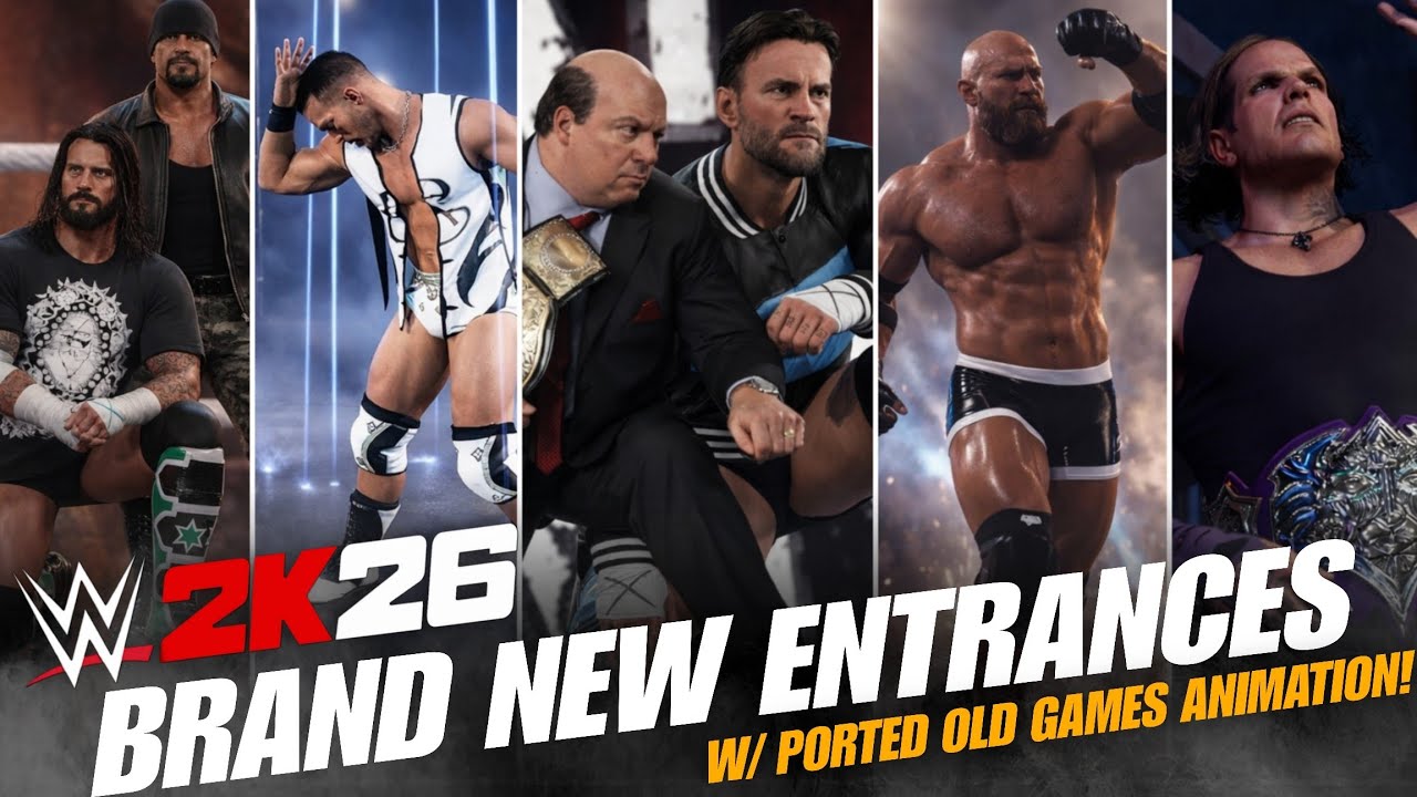 Mind Blowing Latest Entrance Animations Ft.Jeff Hardy ,CM Punk ,Goldberg Etc..