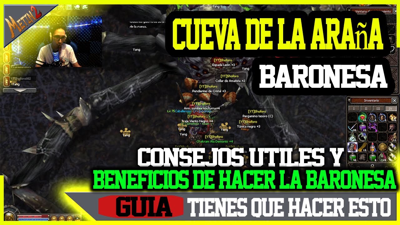 [GUÍA] COMO HACER LA CUEVA DE LA ARAÑA BARONESA | METIN2