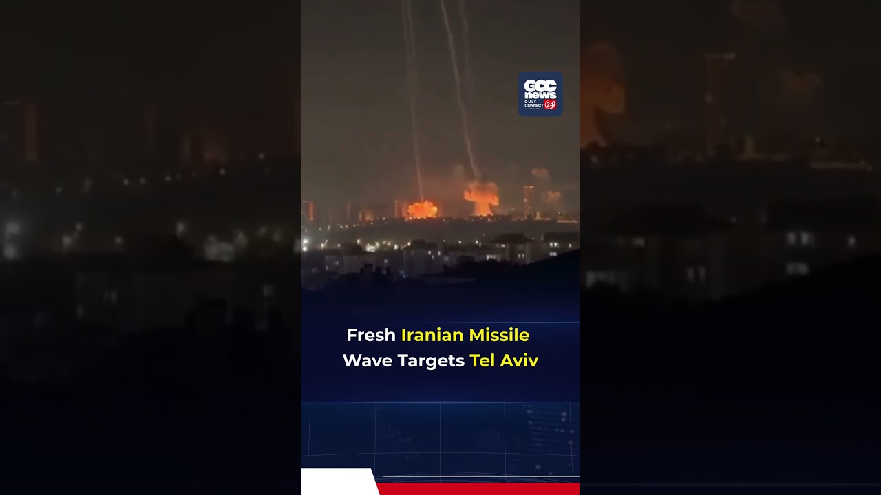 Fresh Iranian Missile Barrage Targets Tel Aviv | Central Israel Under Attack