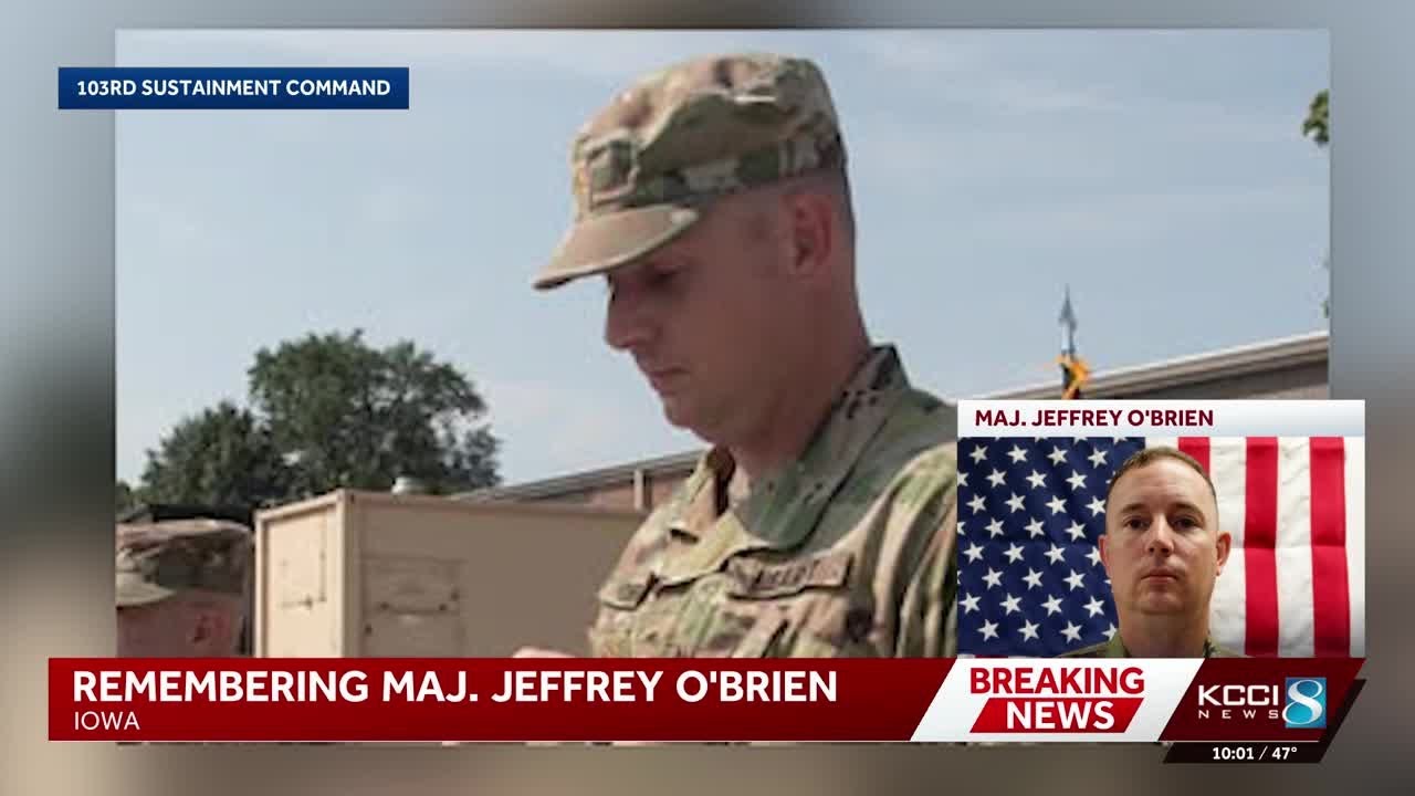 Iowa leaders mourn Maj. Jeffrey O'Brien, the second Iowan killed in Kuwait attack