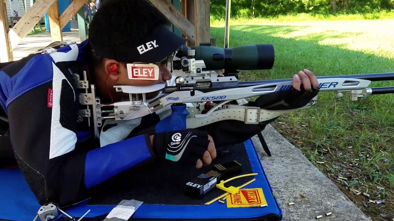 Walther KK500-M Expert in prone position