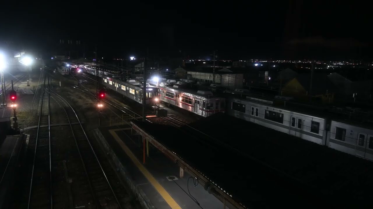 長野須坂駅 長野電鉄  4K