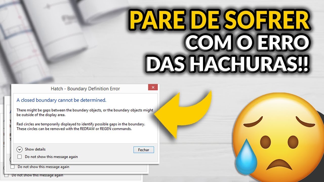 Não Consigo Colocar Hachuras!! O Que Fazer?! - Série Dominando o AutoCAD 2019 #22