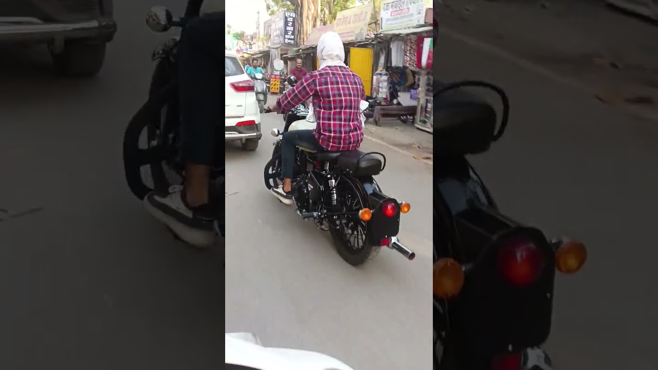 bullet classic 2012 original modify silencer long Punjab road reaction 🔥