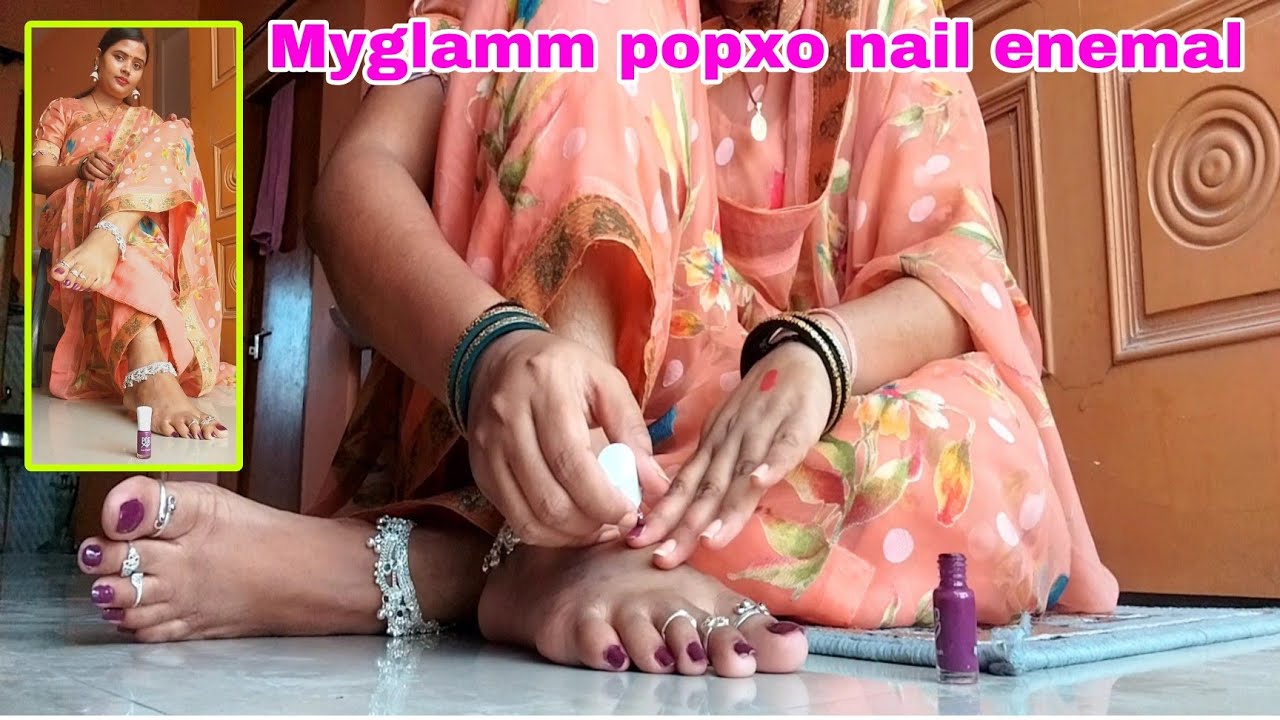 Myglamm Purple 💜 nail 💅  Polish,  How to apply nail paint 💅