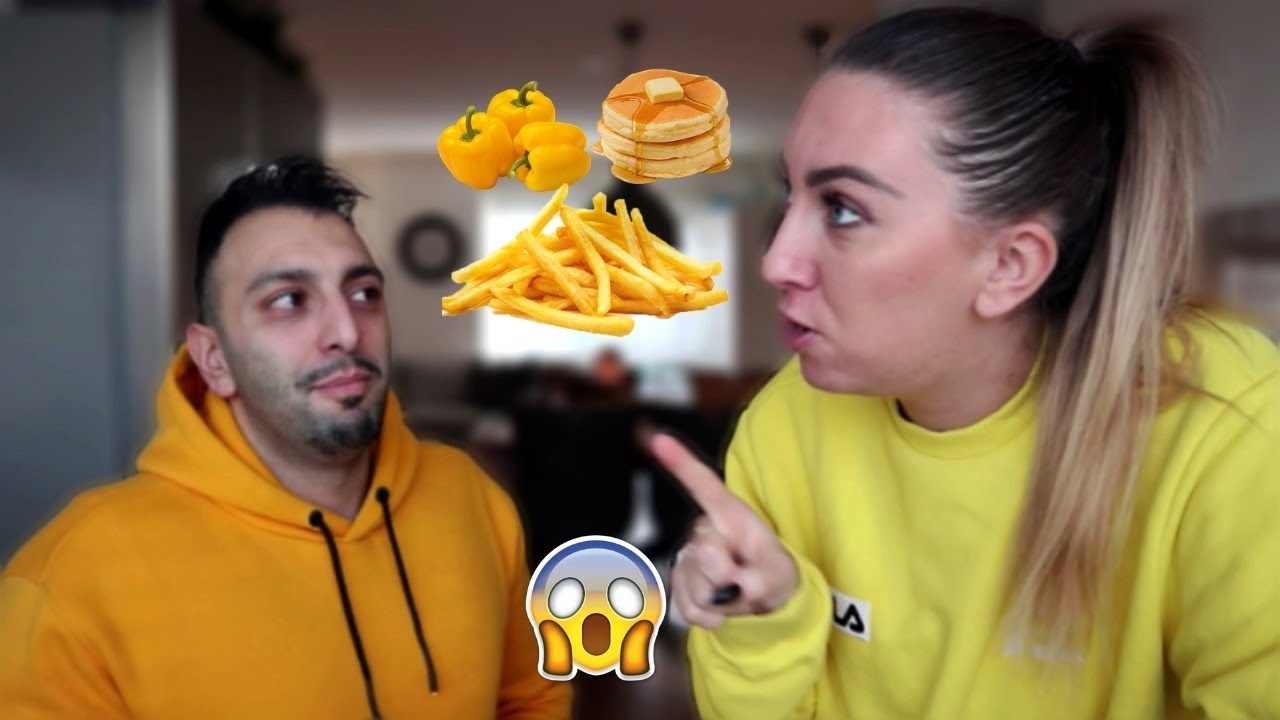 WE MOGEN ALLEEN GEEL VOEDSEL ETEN! | 1 DAG #26
