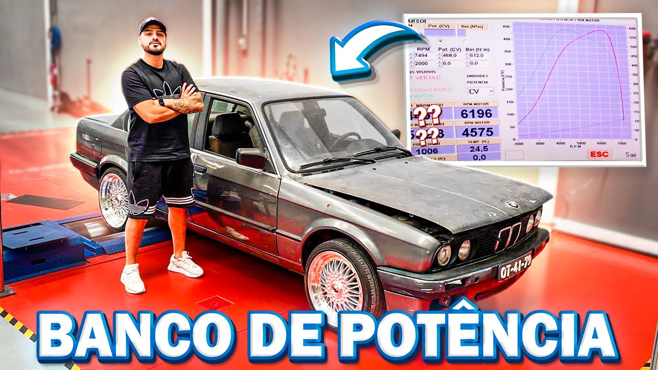 BMW E30 NO BANCO DE POTÊNCIA!!! SURPEENDEU???