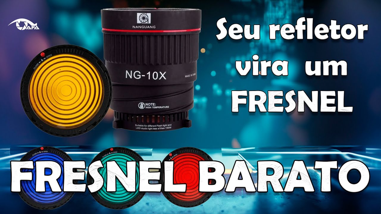 Fresnel EXMAX Nanguang NG-10X - Transforme seu refletor led em fresnel