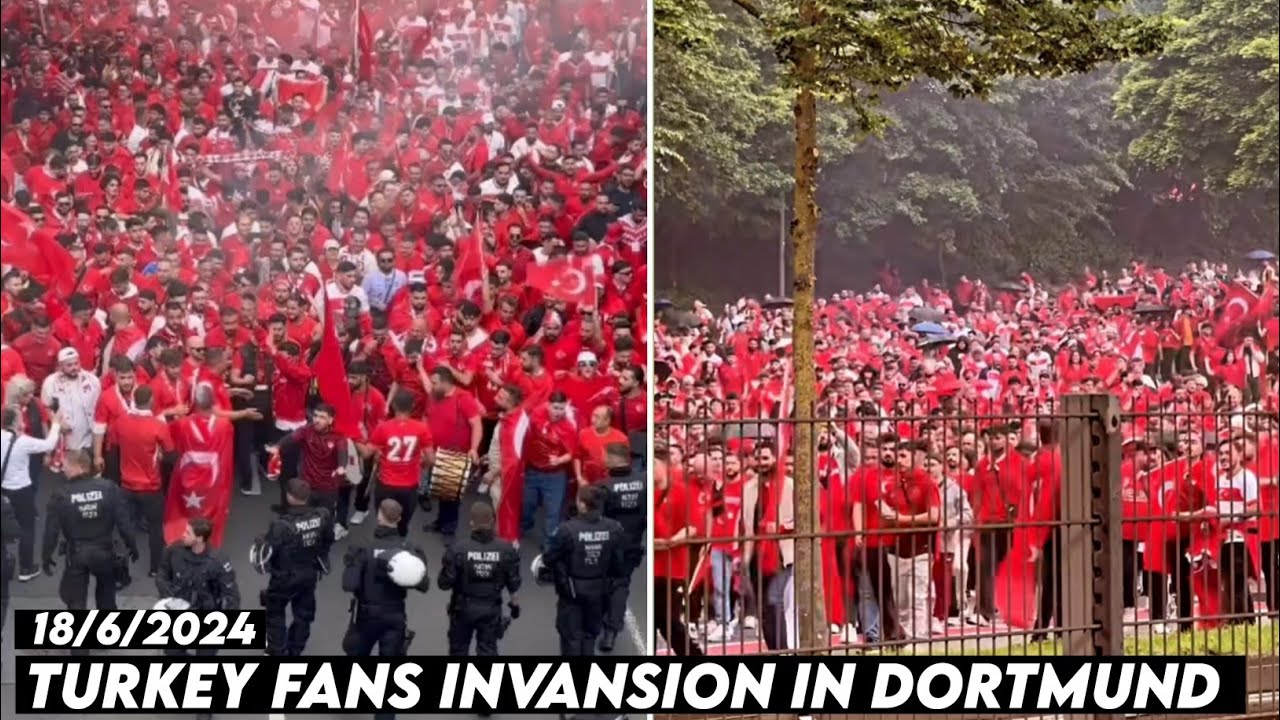 TURKEY FANS INVANSION IN DORTMUND || Turkey vs Georgia 18/6/2024