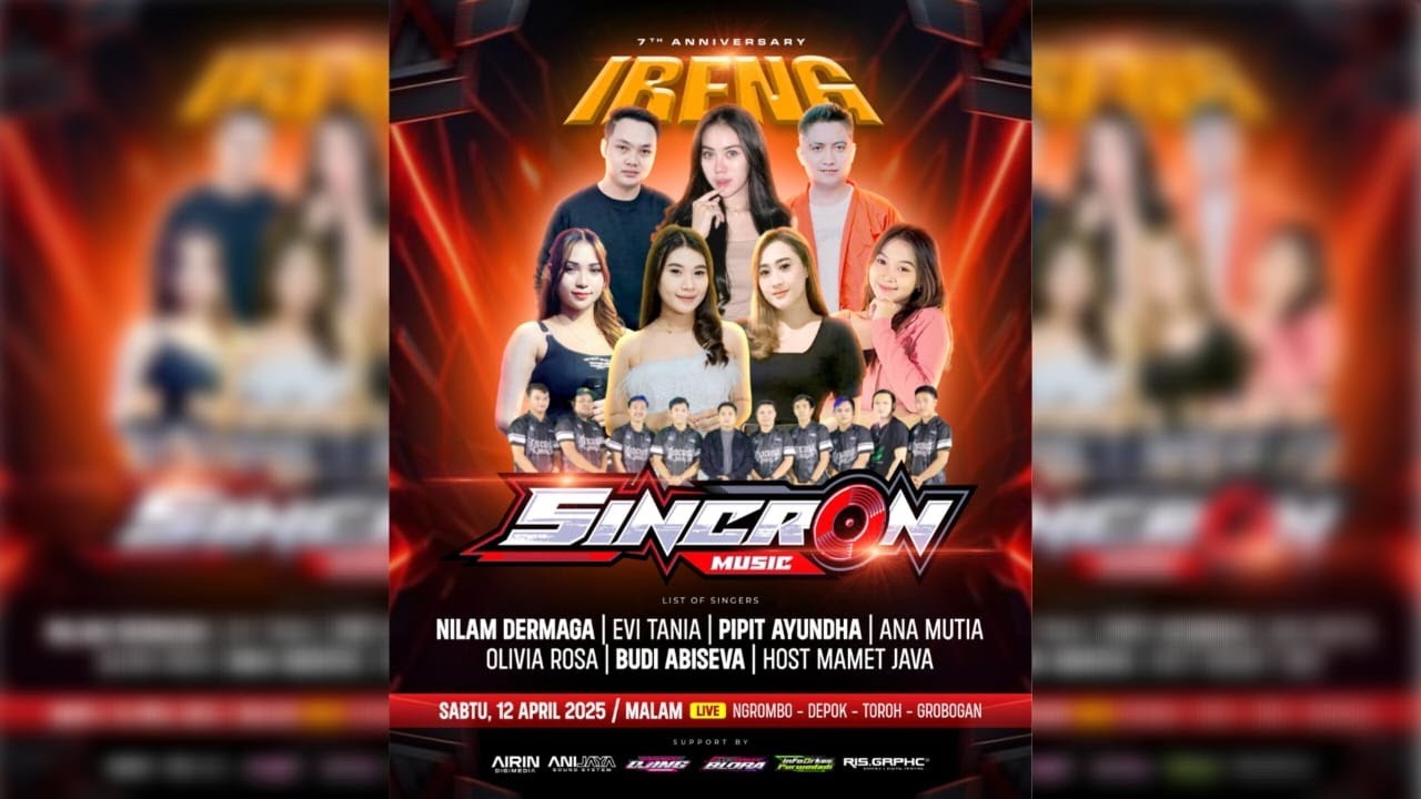 SINCRON MUSIK LIVE , ANNYVERSARY IRENG COMUNITY // ANIJAYA AUDIO // AIRIN DIGIMEDIA