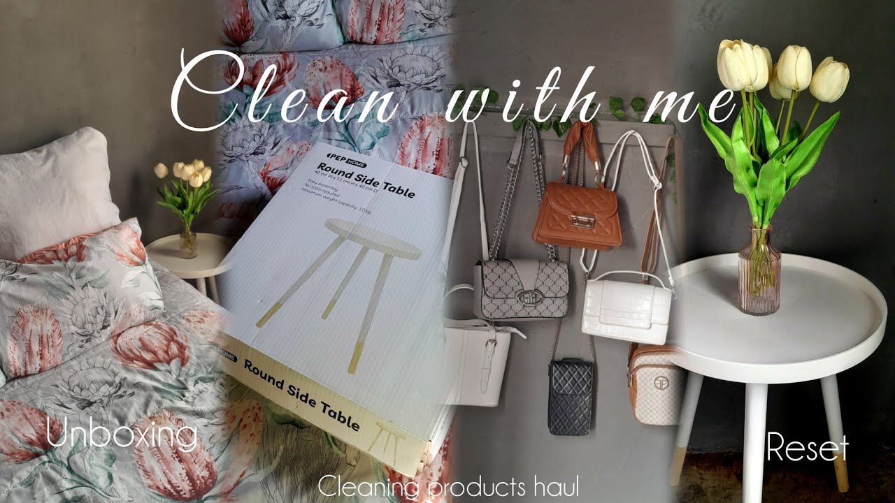 CLEAN, ORGANIZE AND UNBOX WITH ME!🎀 Bedroom reset, cleaning products haul| South African Youtuber 