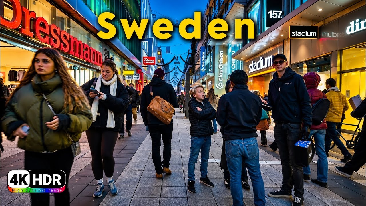 Magical Stockholm Winter Vibes ❄️ Relaxing Walk in 4K HDR