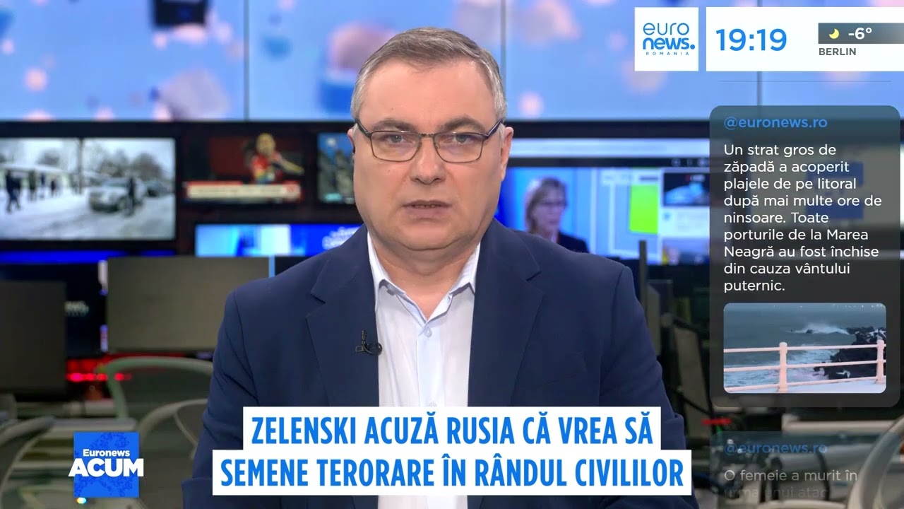 Zelenski susține că Rusia vrea să semene teroare în rândul civililor după atacurile cu drone