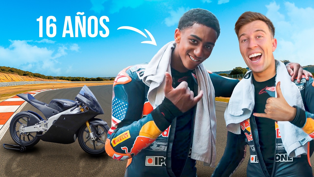 🚀 FUTURO PILOTO de MOTO GP  ME ENSEÑA A CORRER