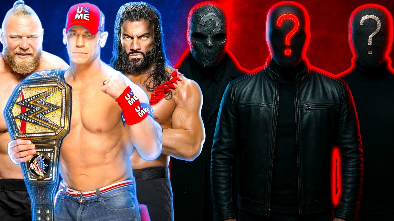 WWE 2K25 John Cena Brock Lesnar Roman Reigns Vs Masked Superstars