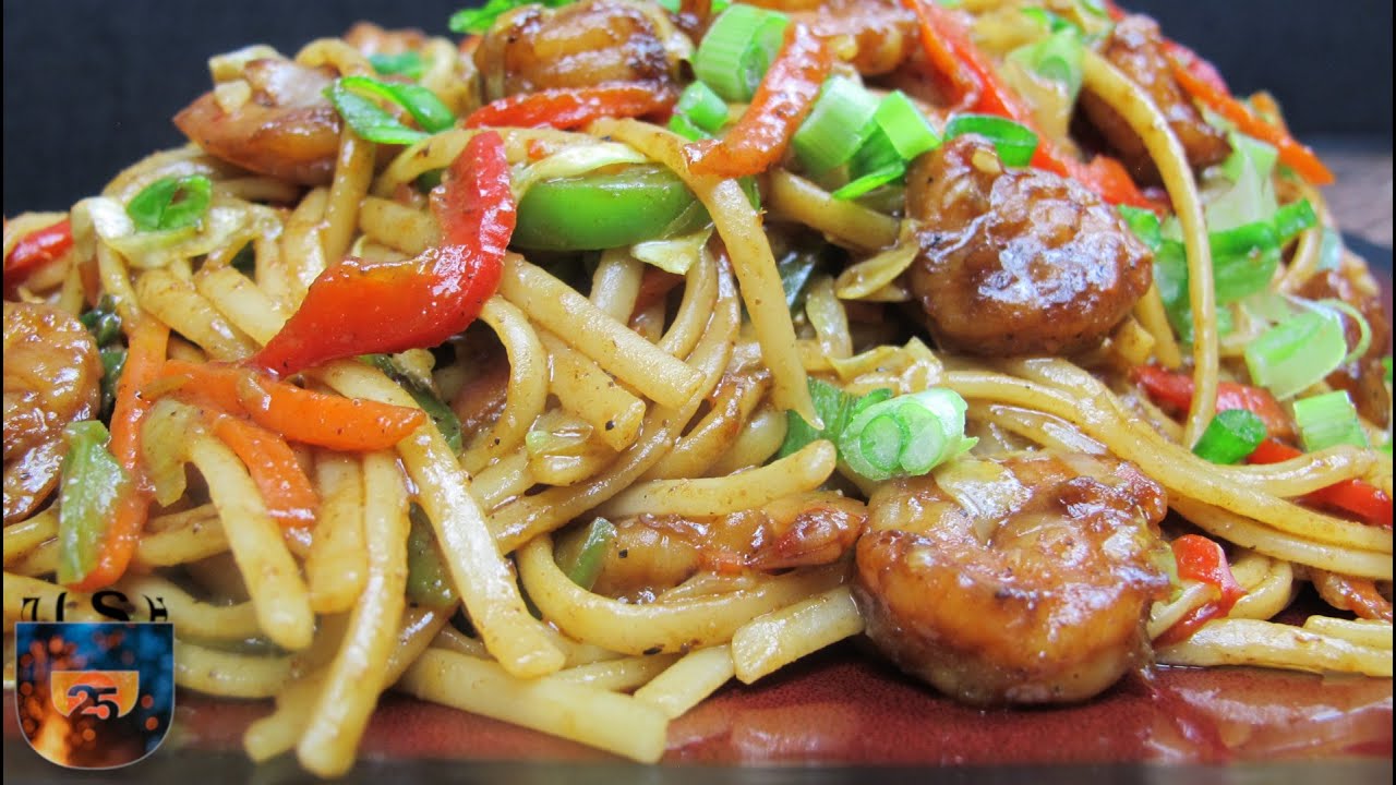 Shrimp Linguine Stir Fry Recipe | Dish25